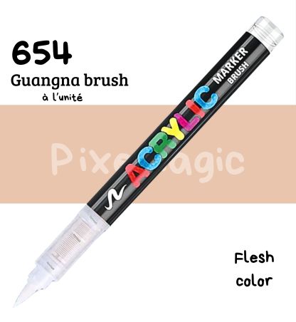 Guangna brush 654 Flesh color feutre acrylique à l'unité