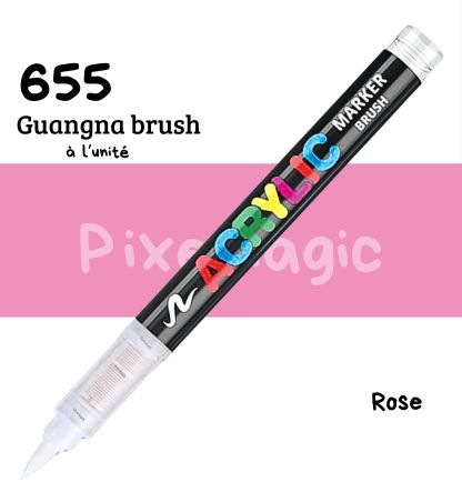 Guangna brush 655 Rose feutre acrylique à l'unité