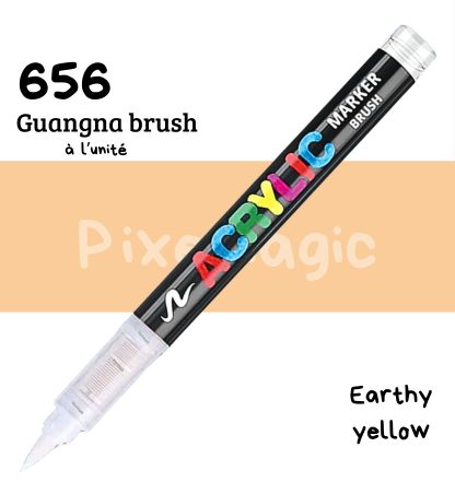 Guangna brush 656 Earthy yellow feutre acrylique à l'unité