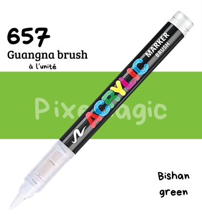 Guangna brush 657 Bishan green feutre acrylique à l'unité
