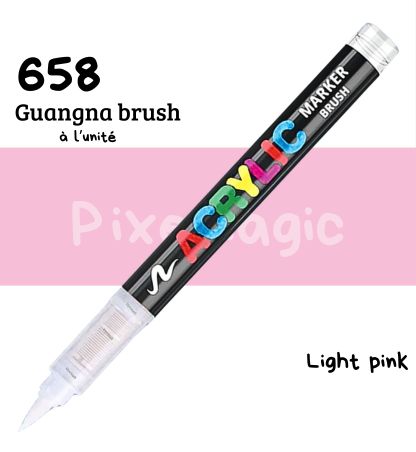 Guangna brush 658 Light pink feutre acrylique à l'unité