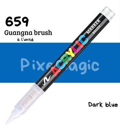 Guangna brush 659 Dark blue feutre acrylique à l'unité