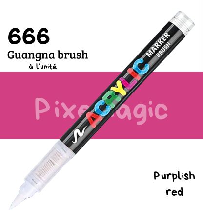 Guangna brush 666 Purplish red feutre acrylique à l'unité