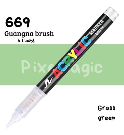 Guangna brush 669 Grass green feutre acrylique à l'unité