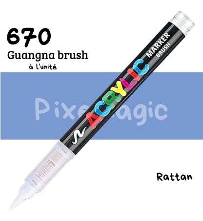 Guangna brush 670 Rattan feutre acrylique à l'unité