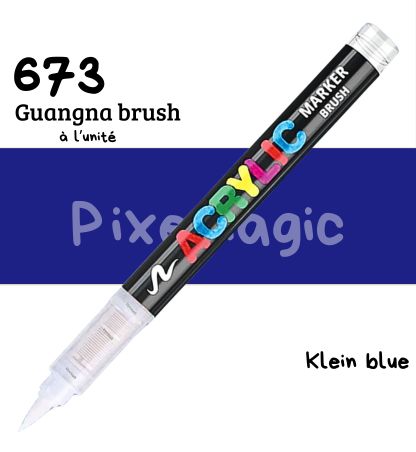 Guangna brush 673 Klein blue feutre acrylique à l'unité