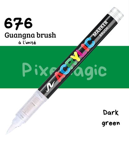 Guangna brush 676 Dark green feutre acrylique à l'unité