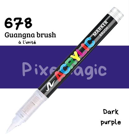 Guangna brush 678 Dark purple feutre acrylique à l'unité
