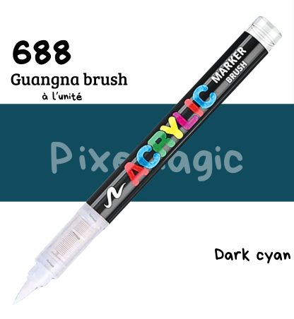 Guangna brush 688 Dark cyan feutre acrylique à l'unité