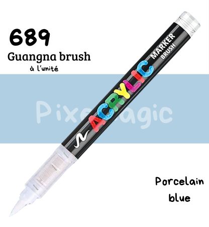 Guangna brush 689 Porcelain blue feutre acrylique à l'unité