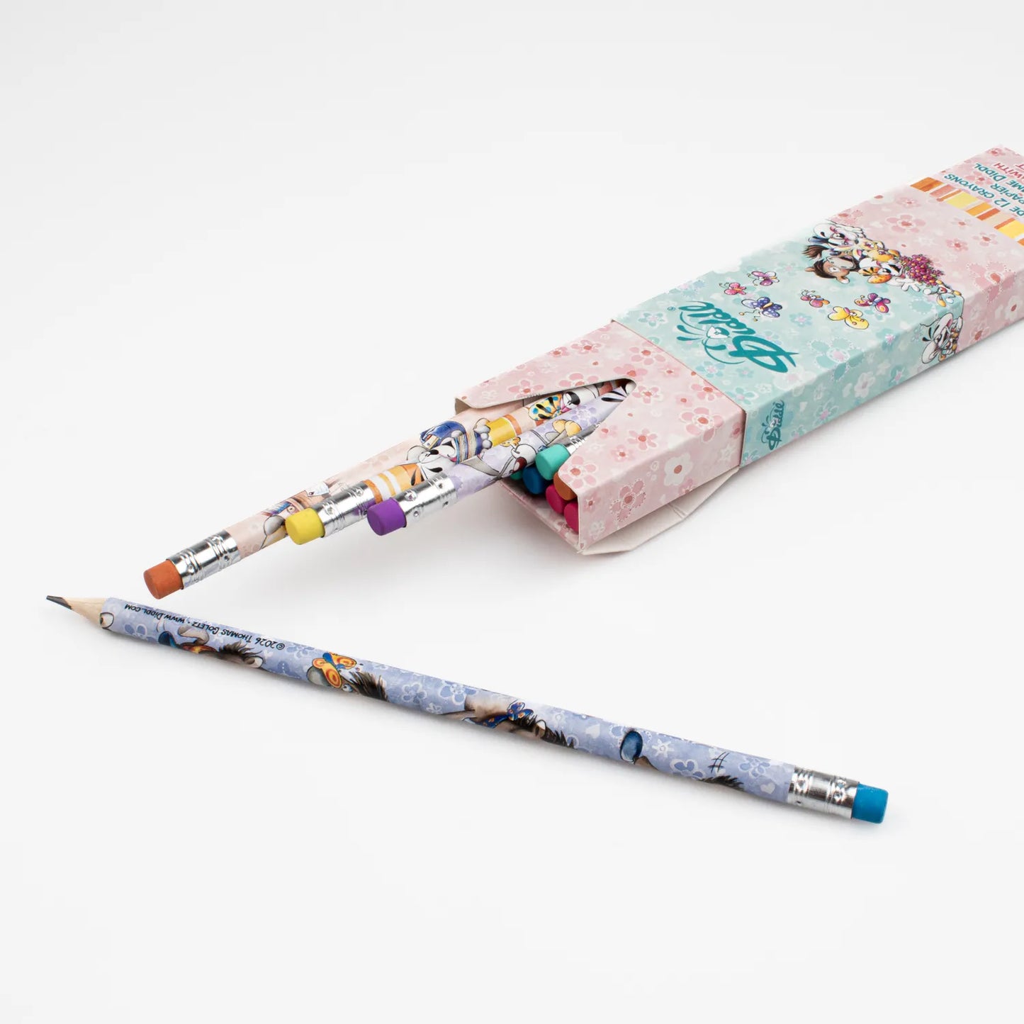 Précommande - Boite de 12 crayons à papier avec gomme - DIDDL (Collection 2)