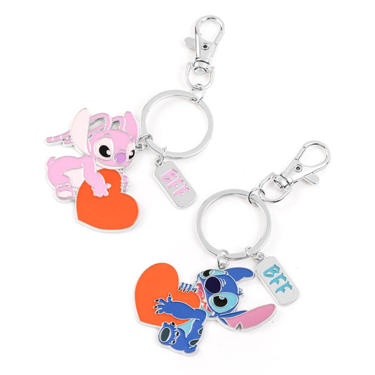2 porte clé Angel et Stitch
