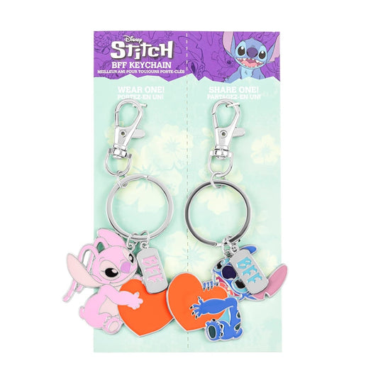 2 porte clé Angel et Stitch