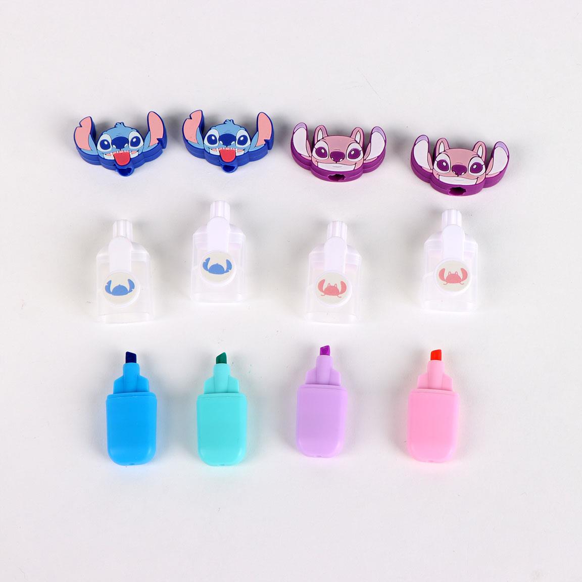 Pack 4 Mini surligneur Stitch