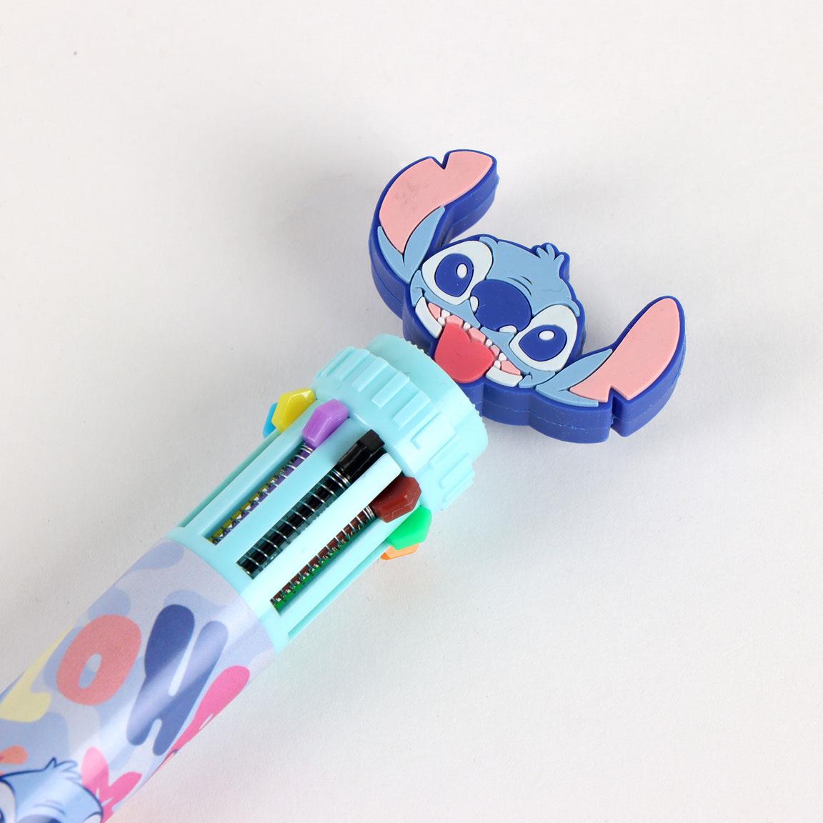 Stylo 10 couleurs Stitch