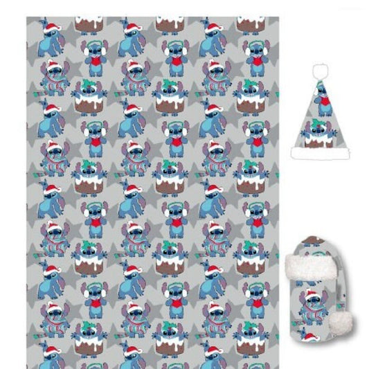 Couverture en flanelle et bonnet Stitch