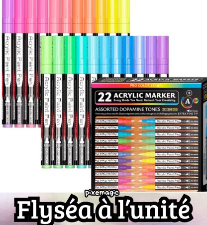 Feutre acrylique flysea 0.7 mm vendu à l'unité