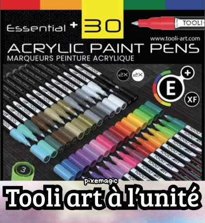 Tooli Art essential feutre acryliques à l'unité ou la boîte