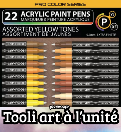 Tooli Art Marqueur Acrylique Jaune  07mm
