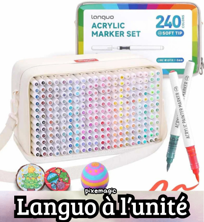Feutre acrylique Languo brush 240(1) vendu à l'unité