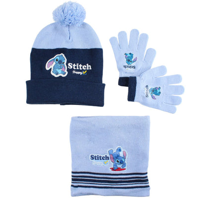 Bonnet gant et cache cou Stitch
